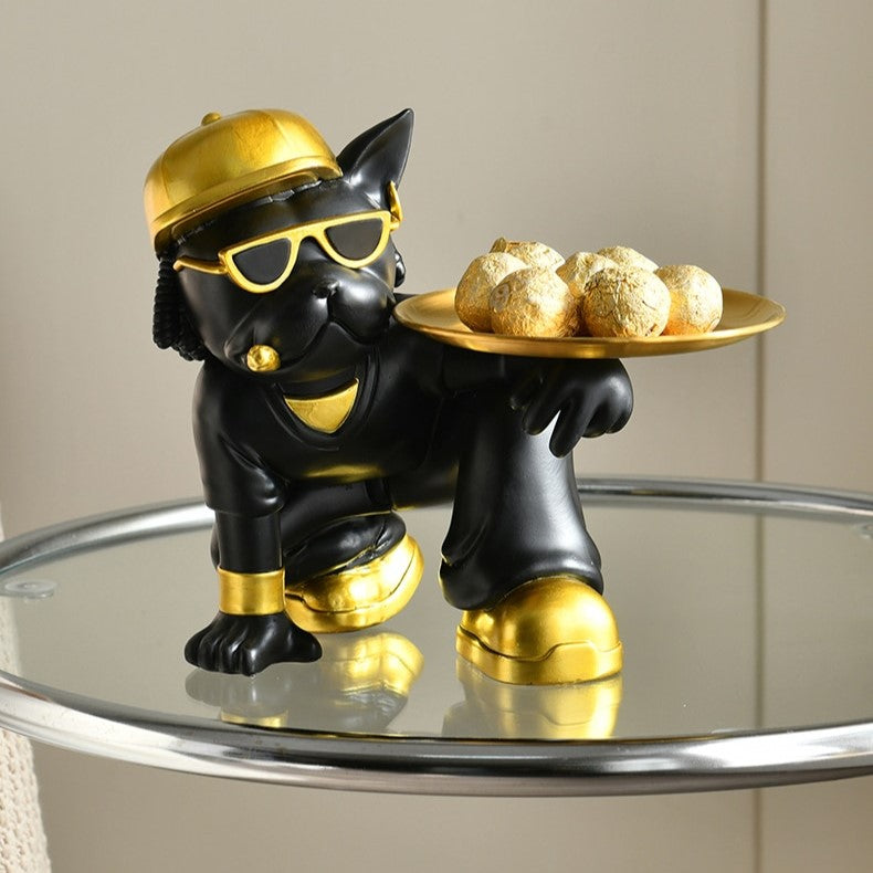 Frenchie Hip Hop Butler Statue