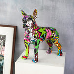 Graffiti Boston Terrier Statue