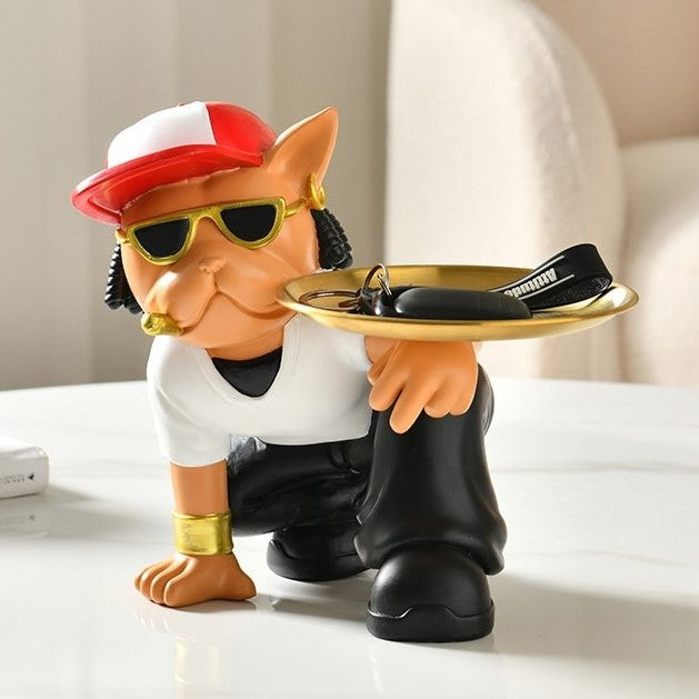 Frenchie Hip Hop Butler Statue