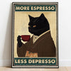 Black Cat Metal Tin Sign Wall Decor