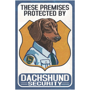 Dachshund Tin Sign Wall Decor