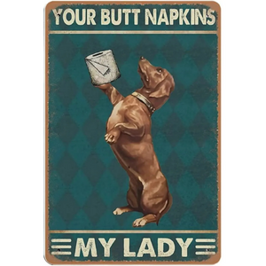 Dachshund Tin Sign Wall Decor