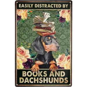 Dachshund Tin Sign Wall Decor