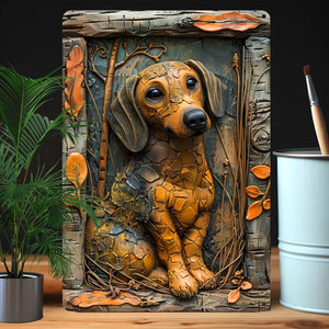 Dachshund Tin Sign Wall Decor