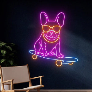 Frenchie Neon Wall Sign