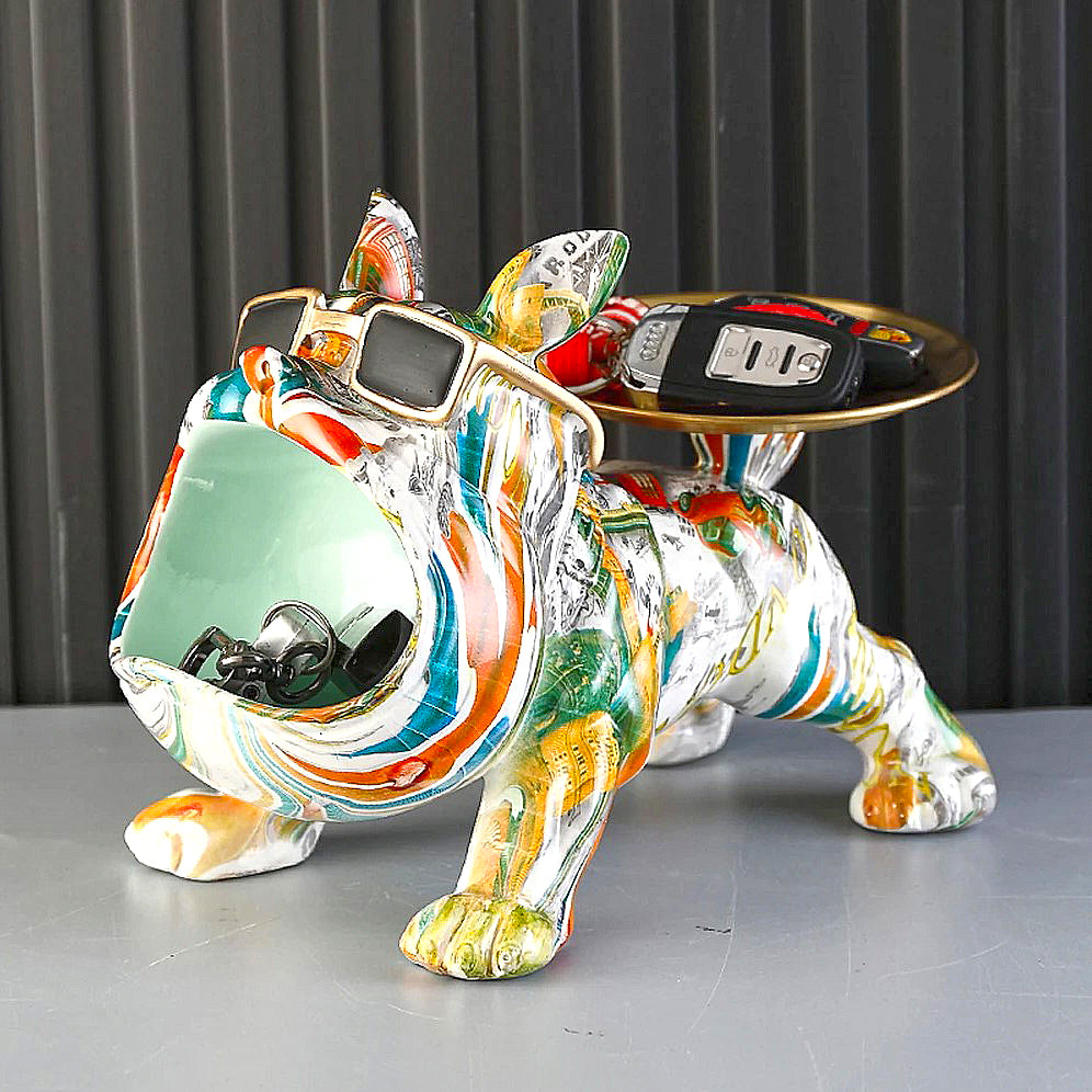 Graffiti Frenchie Statue