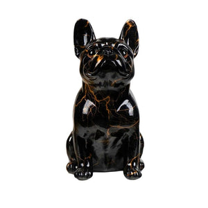 Marbled Bloom Frenchie Statue