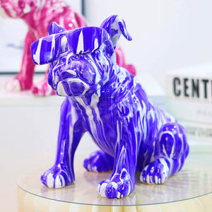 Flamboyant Bulldog Statue