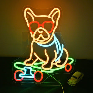 Frenchie Neon Wall Sign