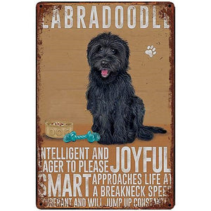 Dog Attributes Metal Tin Signs