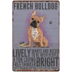 Dog Attributes Metal Tin Signs