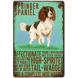 Dog Attributes Metal Tin Signs