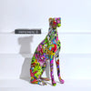 Nordic Painted Greyhound Statue