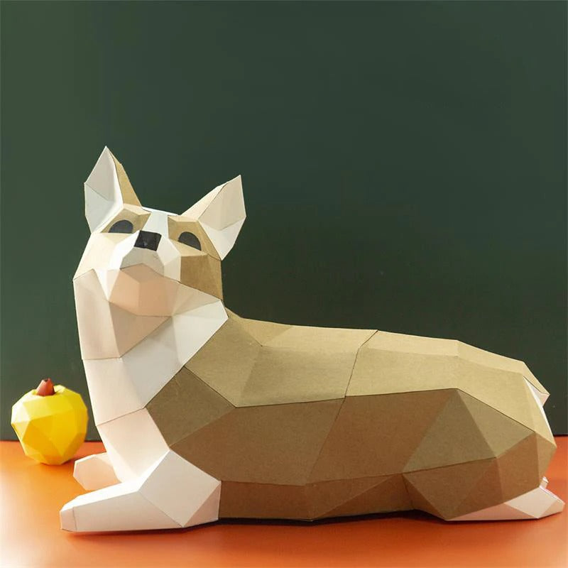 Corgi 3D Low Poly Craft