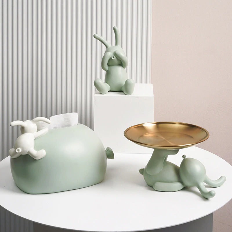 Proactive Rabbit Figurines