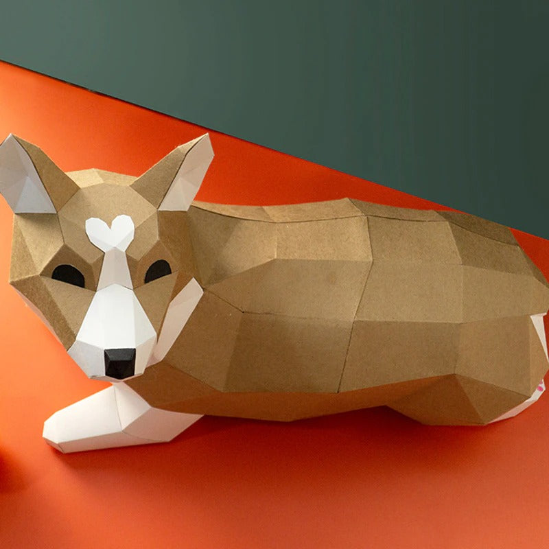 Corgi 3D Low Poly Craft