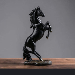 Rearing Horse Simulation Statue