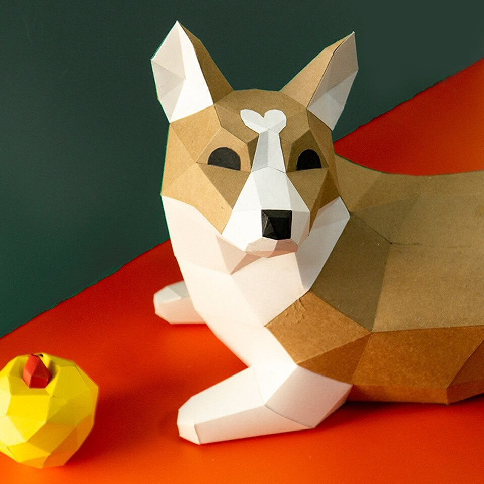 Corgi 3D Low Poly Craft