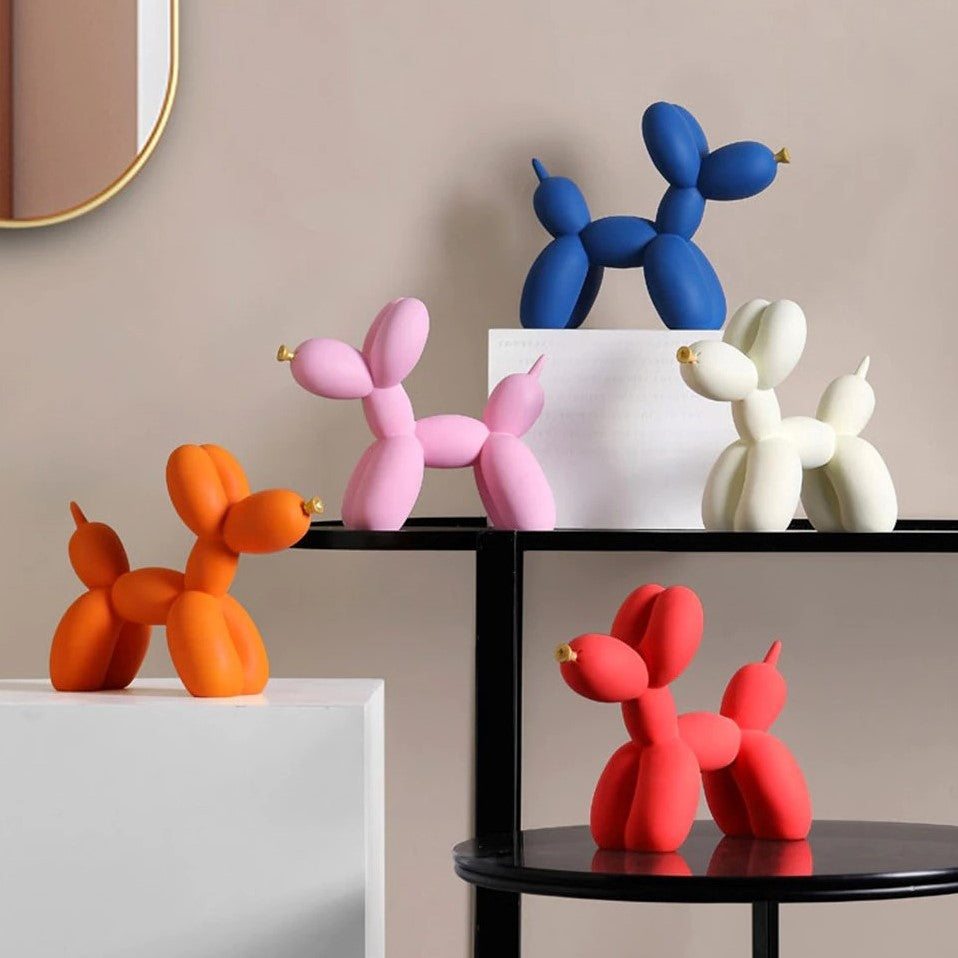 Multicolor Balloon Dog Figurines