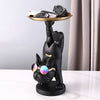 Frenchie Yoga Tray Statue