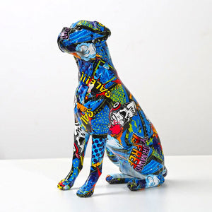 Graffiti Painted Boxer Statue