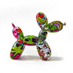 Graffiti Balloon Dog Sculpture