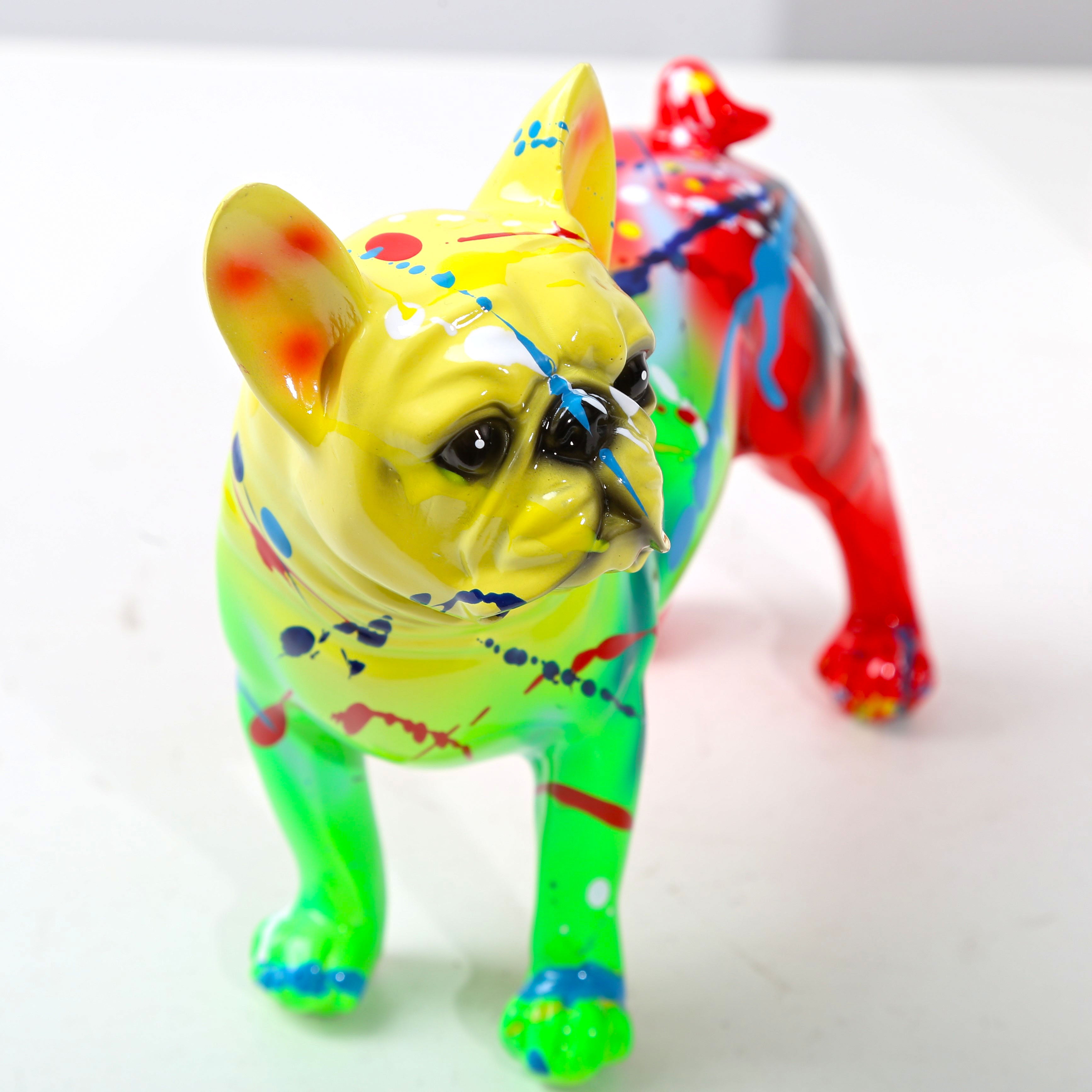 Fluorescence French Bulldog Statue