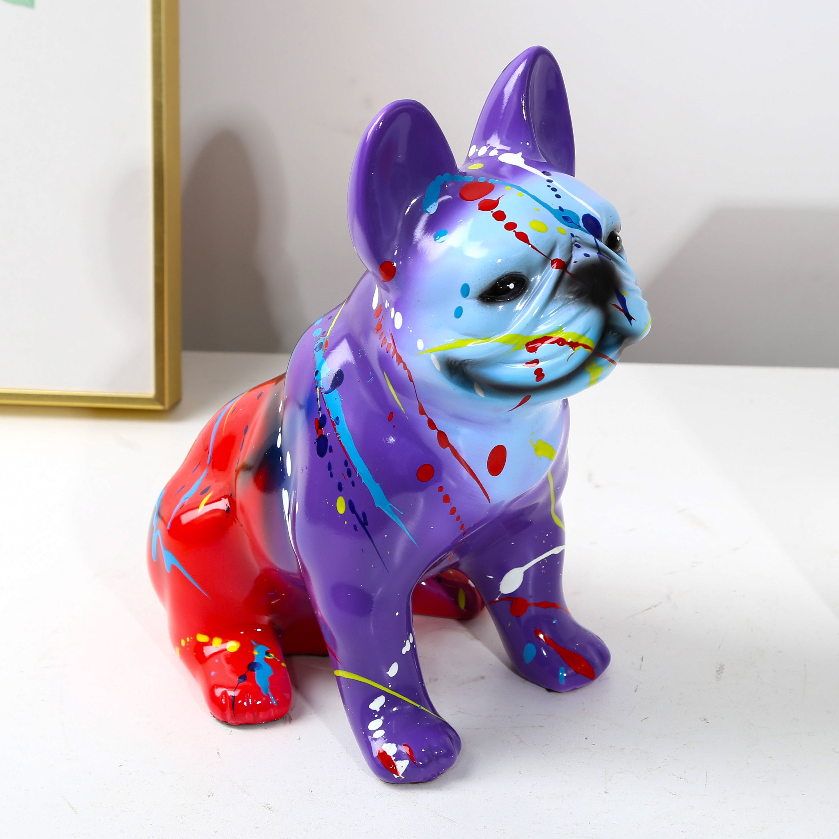 Fluorescence Frenchie Statue