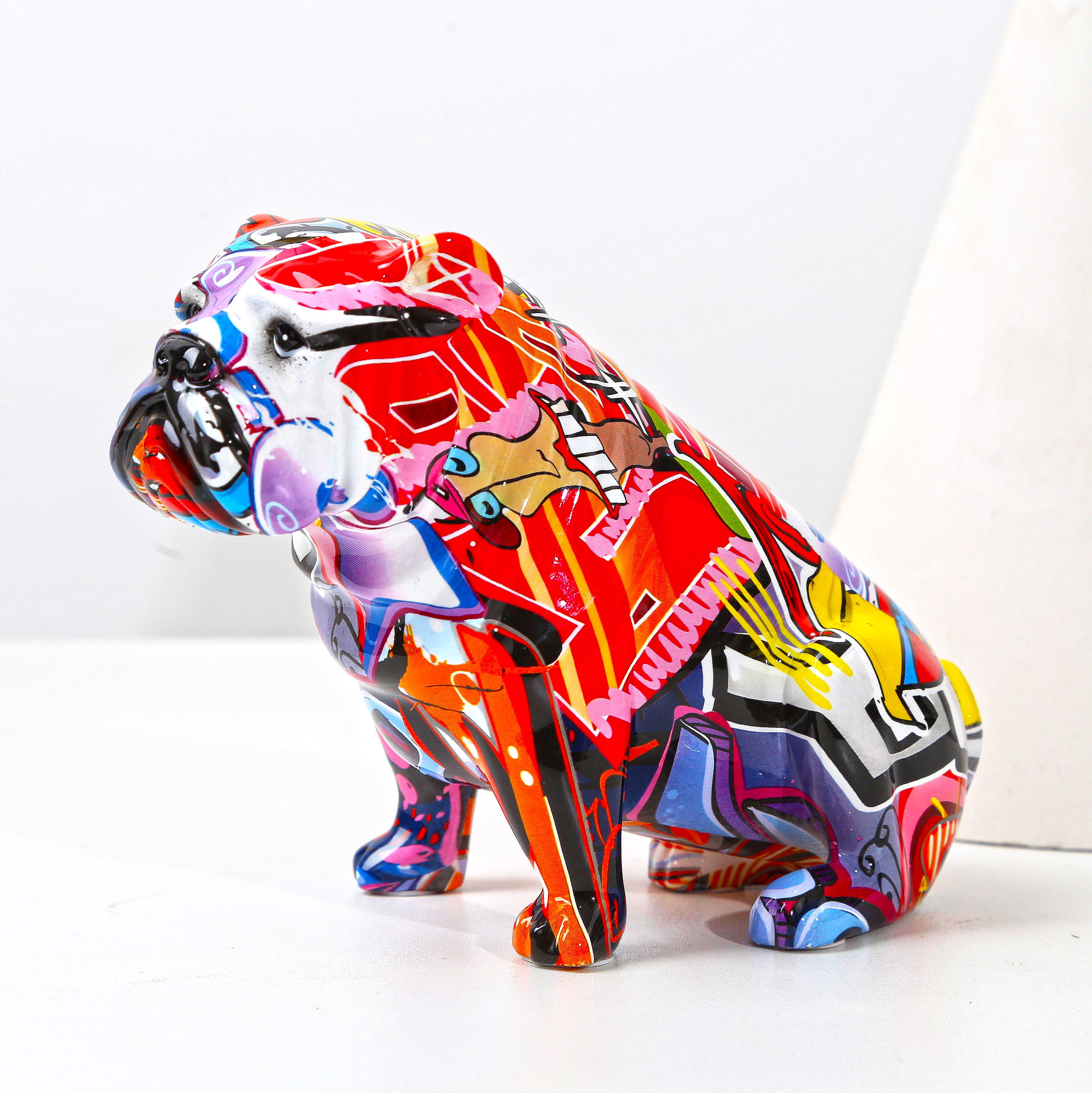 Figurine – SPEEDY Painted Bulldog KOALA Graffiti