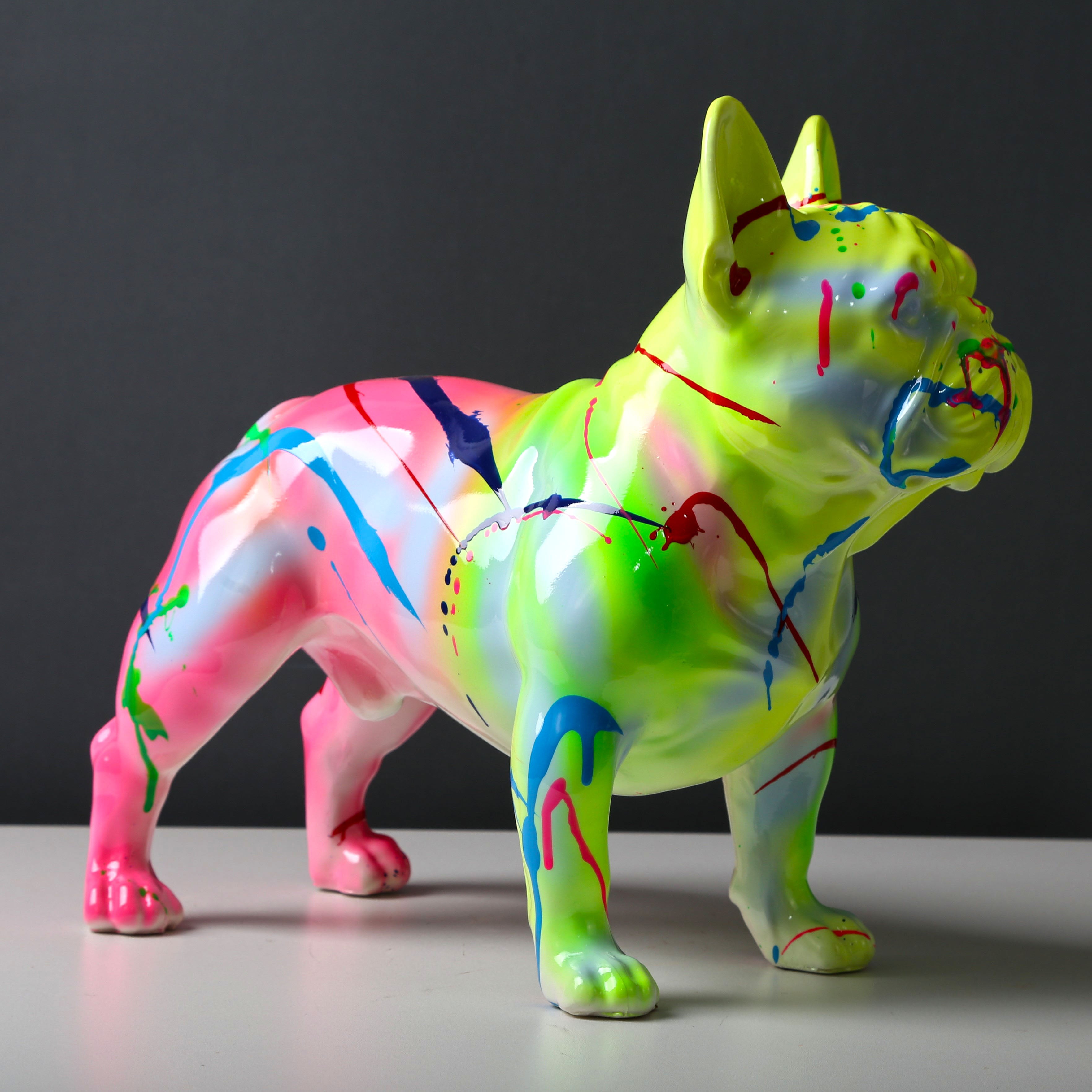 Fluorescence Frenchie Statue