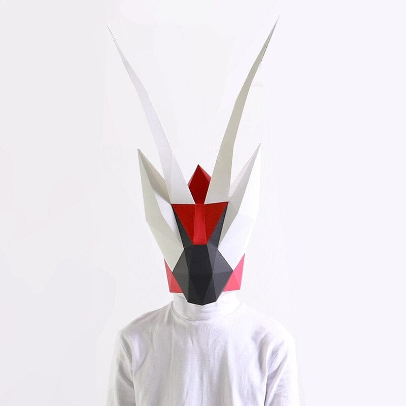 3D Low-Poly Head Mask Papercraft