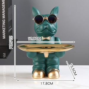 Frenchie KungFu Butler Statue