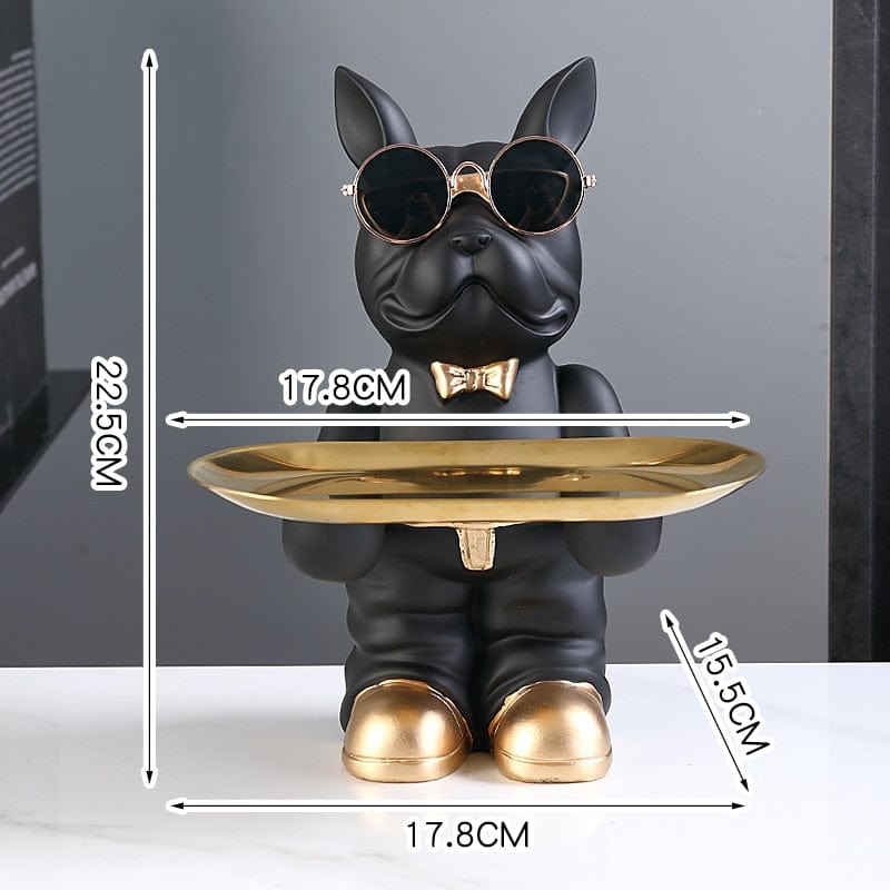 Frenchie KungFu Butler Statue