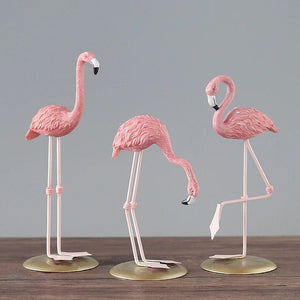 Flamingo Simulation Figurines