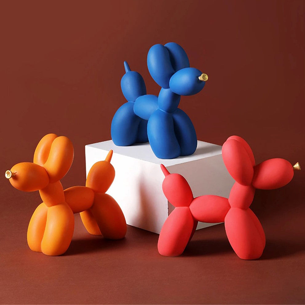 Multicolor Balloon Dog Figurines