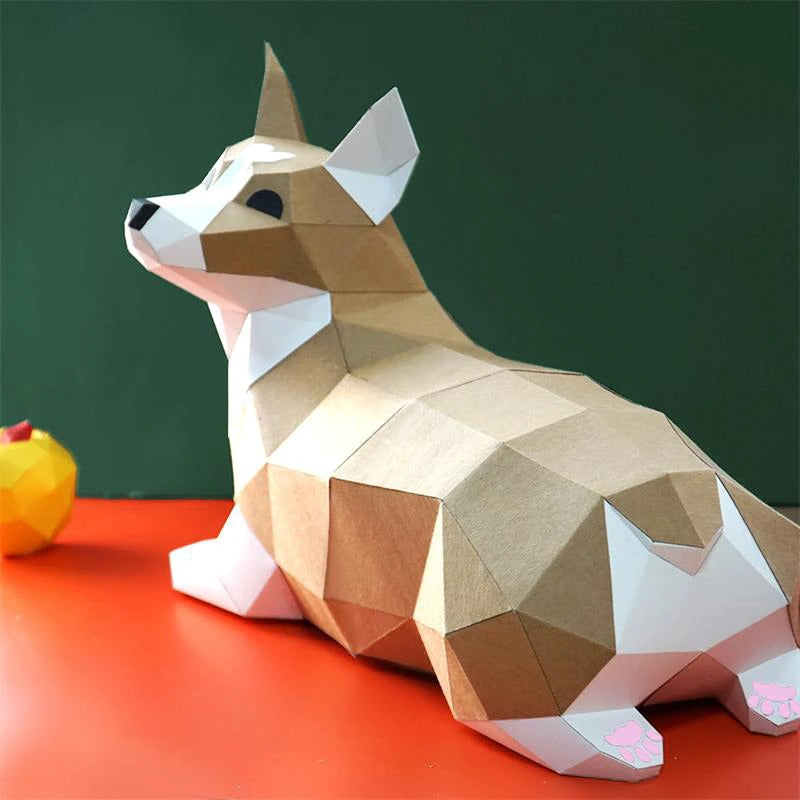 Corgi 3D Low Poly Craft