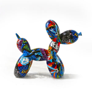 Graffiti Balloon Dog Sculpture