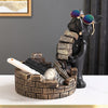 French Bulldog Builder Statue