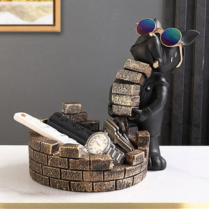 Frenchie Cool Builder Statue