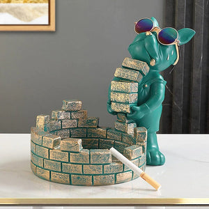 French Bulldog Builder Statue