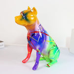 Fluorescence Staffordshire Terrier Statue