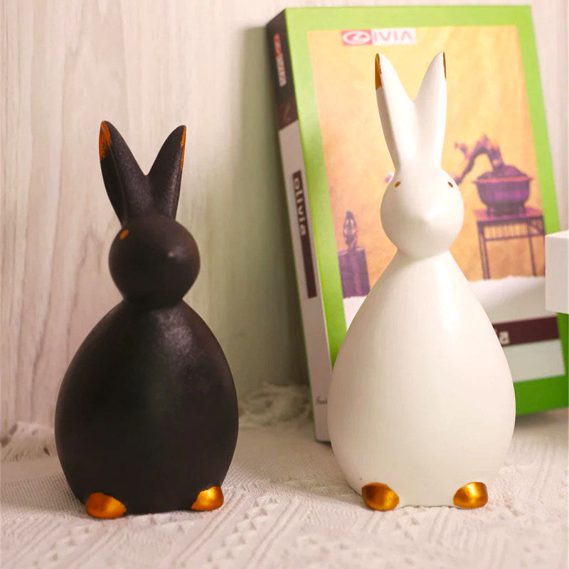 Porcelain Rabbit Figurines