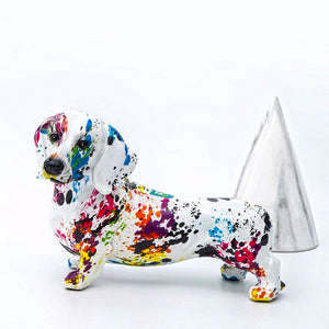 Pomme Pidou Frankie Dachshund colourful ceramic Money Box Sausage Dog lover  gift