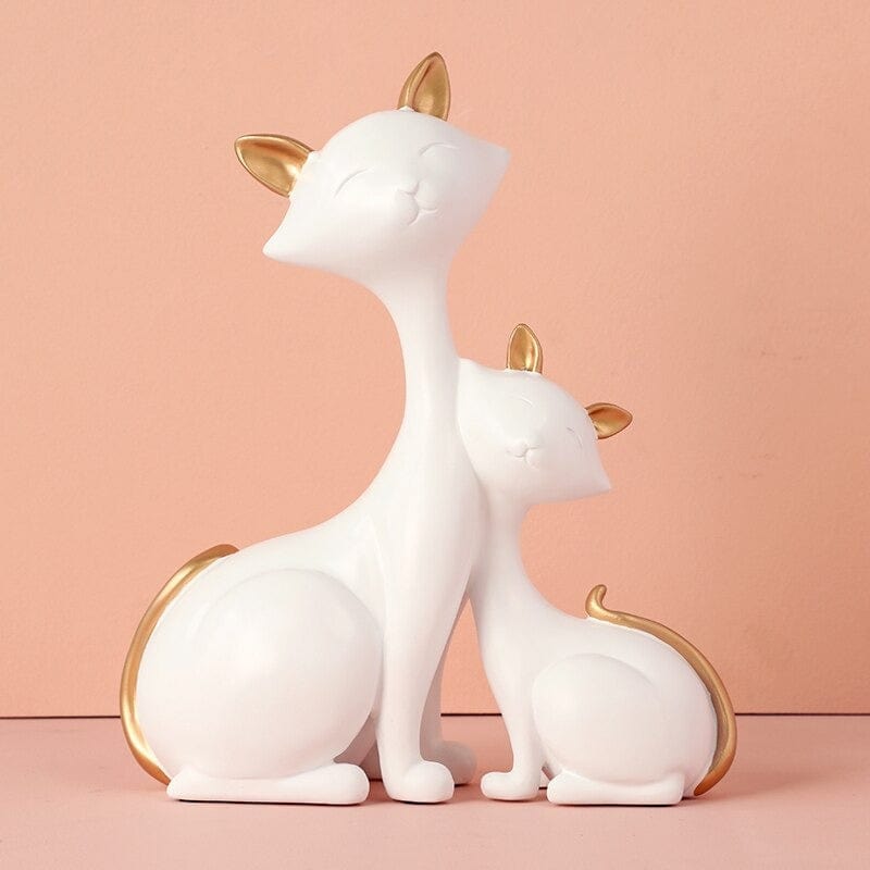 Affectionate Cat Statues