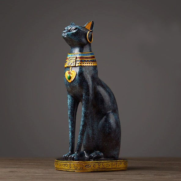 Collectible Nordic Egyptian Cat Statue