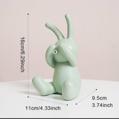 Proactive Rabbit Figurines