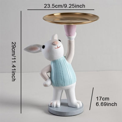 Rabbit Butler Statue