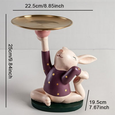 Rabbit Butler Statue