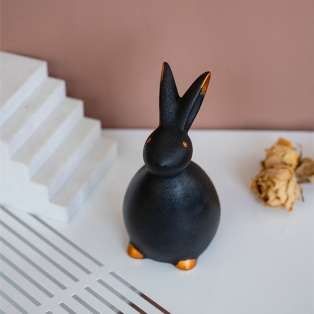 Porcelain Rabbit Figurines