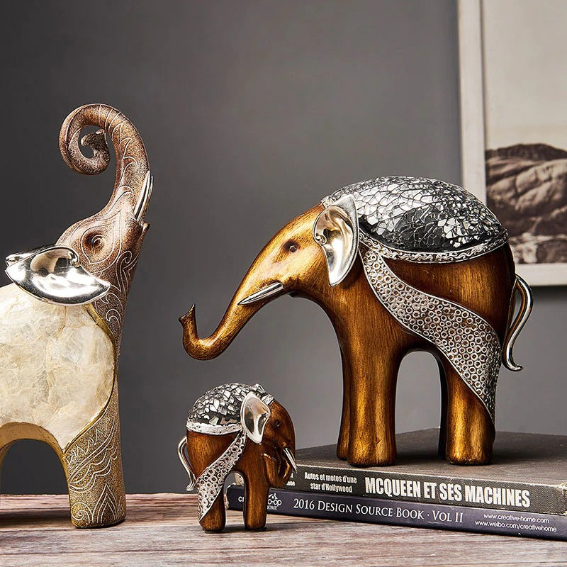 Classic Lucky Elephant Sculptures